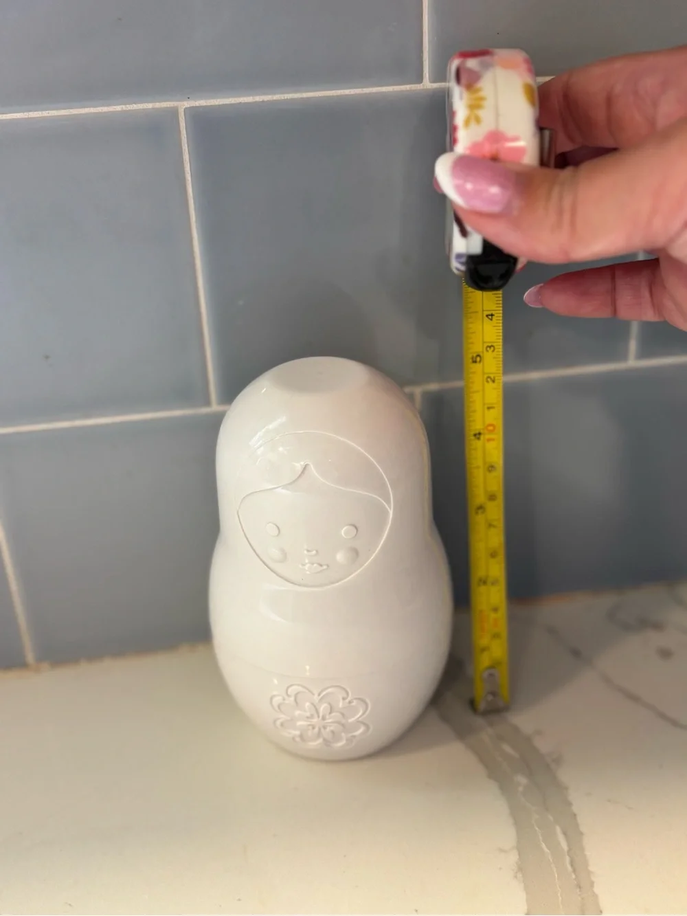 Fred White Nesting Doll Measuring Cups
